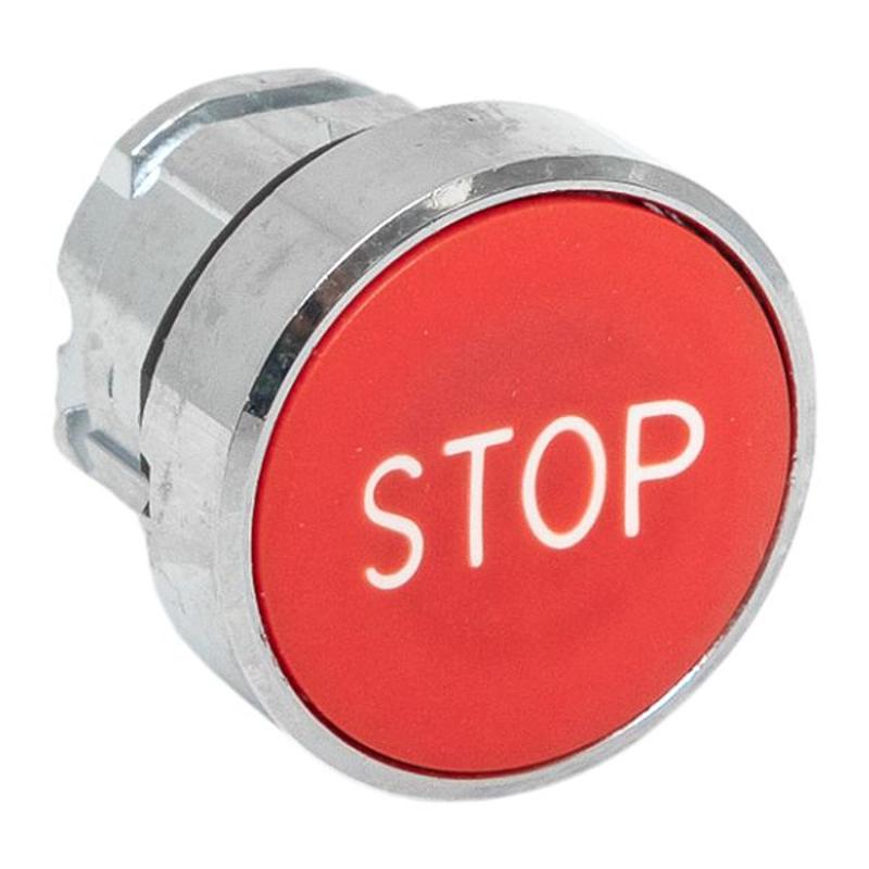 Механизм исполнительный кнопки "STOP" XB4 красный плоский возвратный без фиксации IP65 | XB4BA-4158C-65 | EKF — миниатюра 1