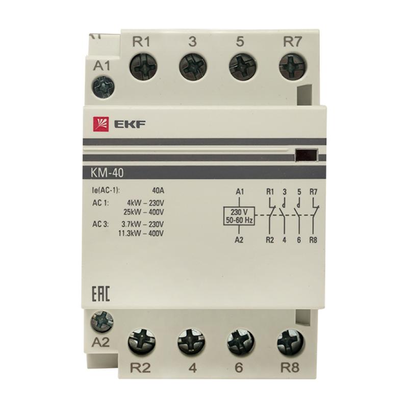 Контактор модульный КМ 40А 2NО+2NC (3 мод.) PROxima| km-3-40-22 | EKF — миниатюра 5