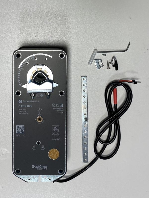 Привод воздушной заслонки с пруж. возвратом, 10Нм 2поз ~24В/=24В | DASR10S | Systeme Electric — миниатюра 2