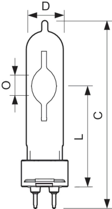 Лампа металлогалогенная MSTC CDM-T 250W/830 G12 1CT/12 | 928089805131 | PHILIPS — миниатюра 2