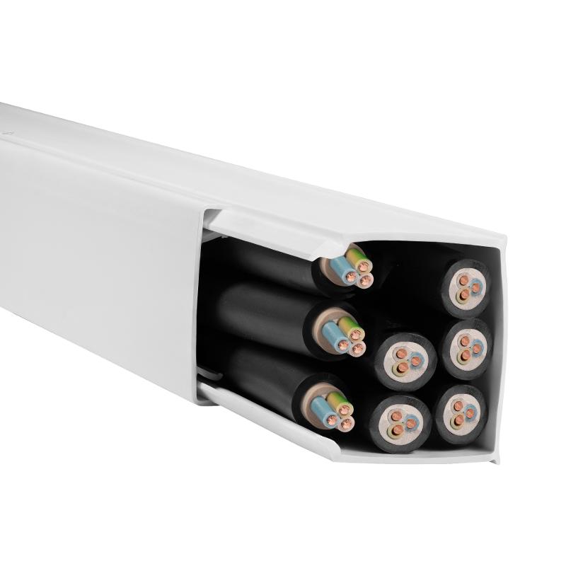 Мини-канал 40x40мм с крышкой белый METRA 6 — миниатюра 4
