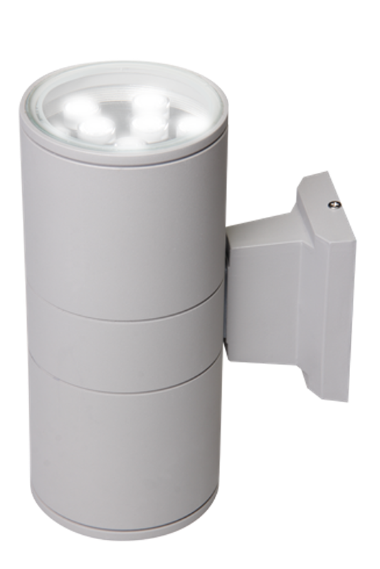 Светильник светодиодный архитектурный ДБУ PWL-245110/24D 2x9Вт 6500К IP65 фасадный серый | 2857941 | Jazzway — миниатюра 2