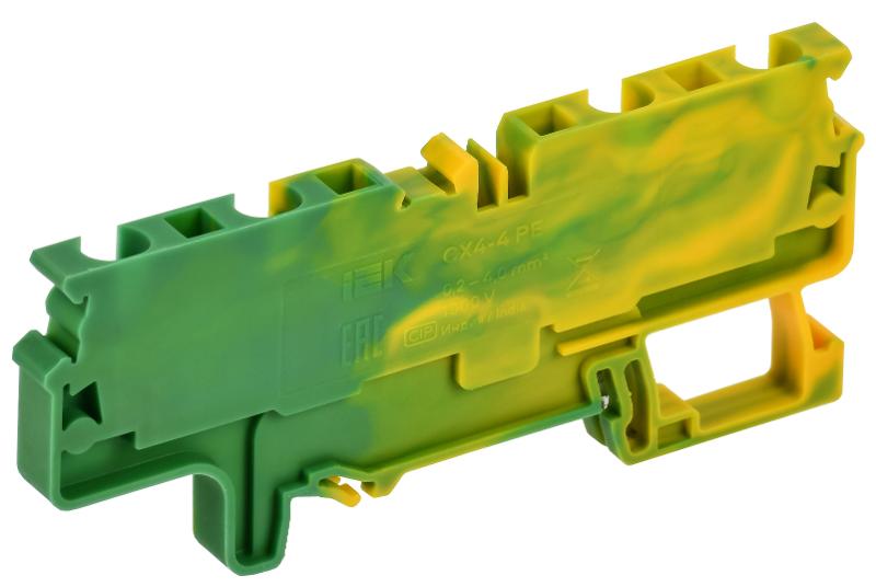 ARMAFIX Клемма пруж. CX4-4 PE 4мм2 4-конт. зазем. | AF-CT41-00-4-K52-004 | IEK — миниатюра 2