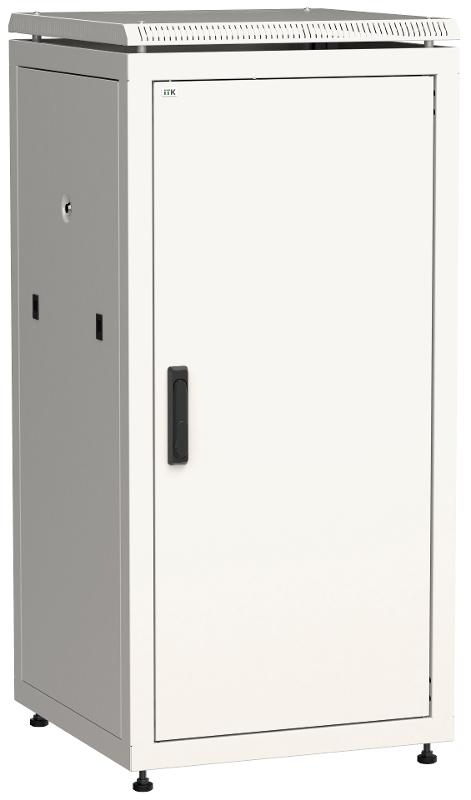 Шкаф сетевой 19" LINEA N 28U 600х800 мм металлическая передняя дверь серый | LN35-28U68-M | ITK — ITK