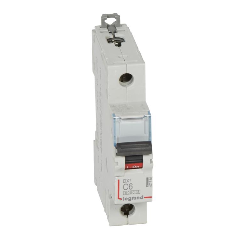 Выключатель автоматический  однополюсный DX3 6000 6А C 10кА | 407666 | Legrand — Legrand