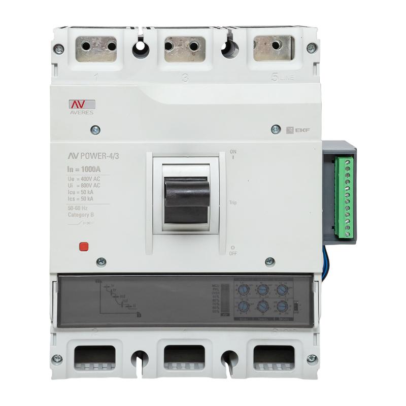 Выключатель автоматический AV POWER-4/3 1000А 50kA ETU2.2 | mccb-43-1000-2.2-av | EKF — миниатюра 2