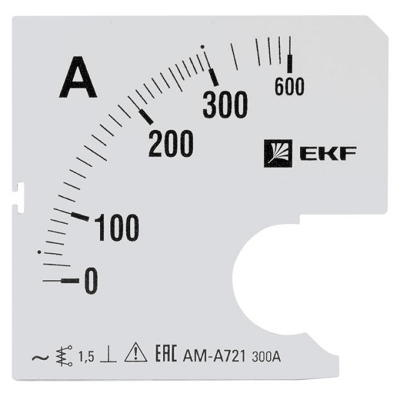 Шкала сменная для A721 300/5А-1,5 EKF PROxima | s-a721-300 | EKF — EKF