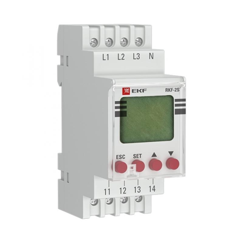 Реле контроля фаз с LCD дисплеем (с нейтралью) RKF-2S EKF PROxima | rkf-2s | EKF — EKF
