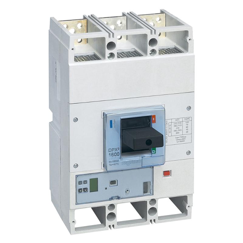 Выключатель автоматический DPX3 1600 - эл. расц. Sg - с изм. блоком.- 100 кА - 400 В~ - 3П - 1000 А | 422481 | Legrand — Legrand