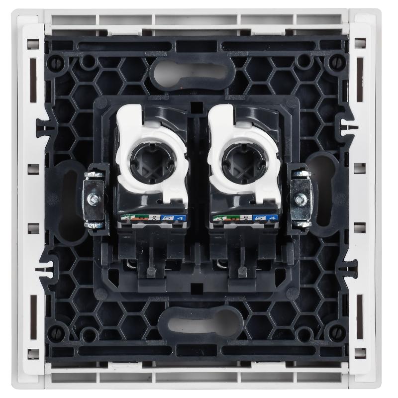 FORTE&PIANO Розетка комп. 2-ая RJ45 кат.5E FP233 белый | FP-K20-1-K01 | IEK — миниатюра 3