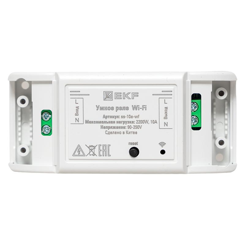 Умное реле 10А Wi-FI  Connect |ss-10a-wf| EKF — миниатюра 10