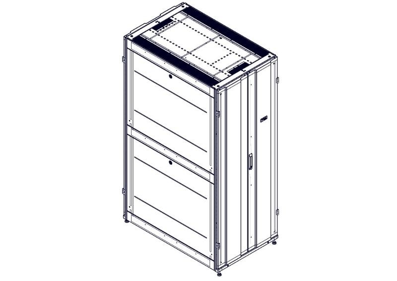 Шкаф Systeme Electric, серия Uniprom, 42U-750/1200, боковые панели 4шт, черный | UR3350 | SE — миниатюра 5