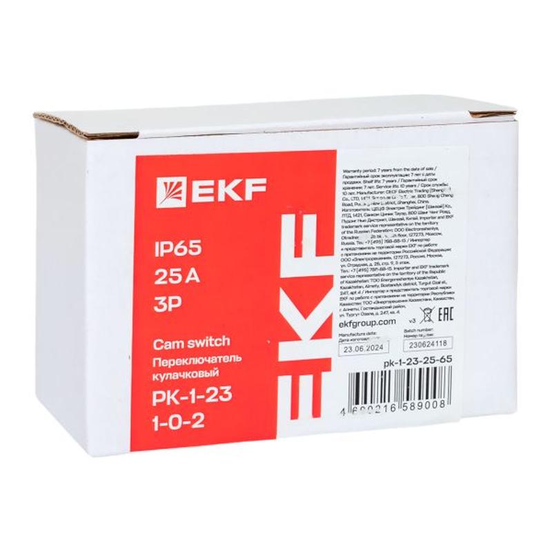 Переключатель кулачковый ПК-1-23 25А 3P «1-0-2» IP65 | pk-1-23-25-65 | EKF — миниатюра 9