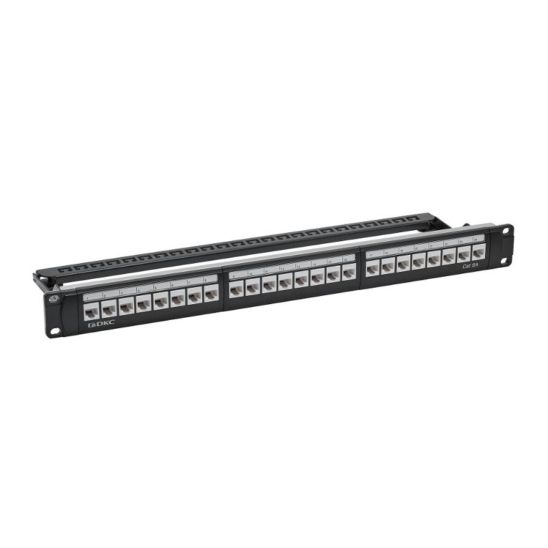 Патч-панель 19",1U,CAT6А, 24 модуля RJ45, неэкранированная | RN6APPU24 | DKC — DKC (ДКС)