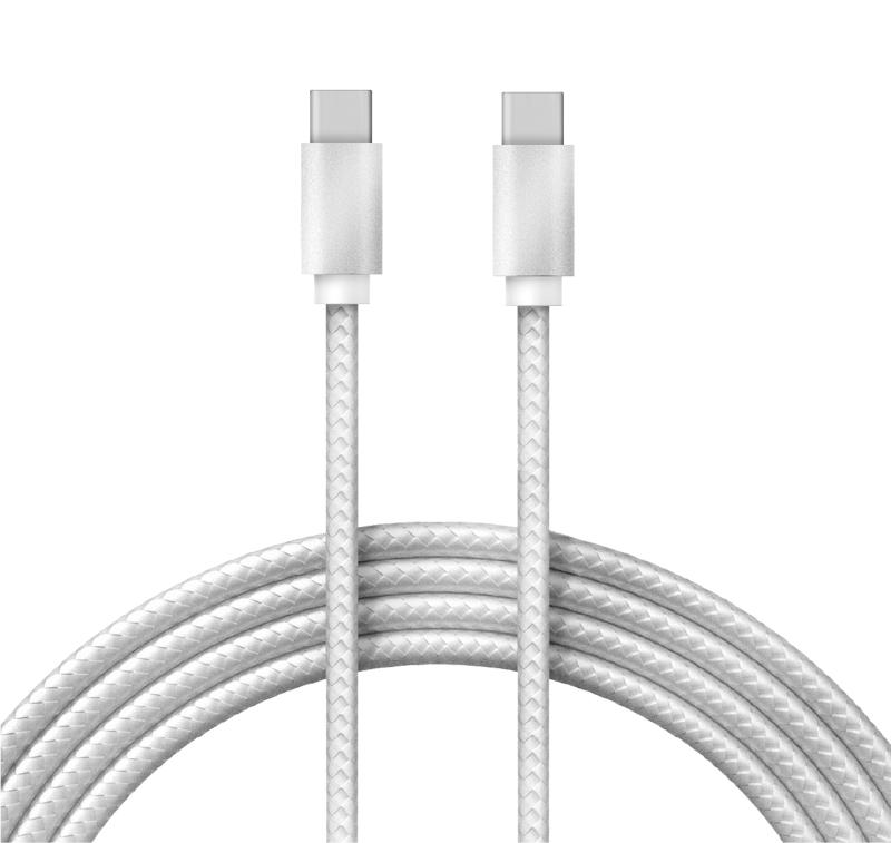 Кабель Type-C - Type-C 2,4A/1m/PVC/white/REXANT |18-1835 | REXANT — REXANT
