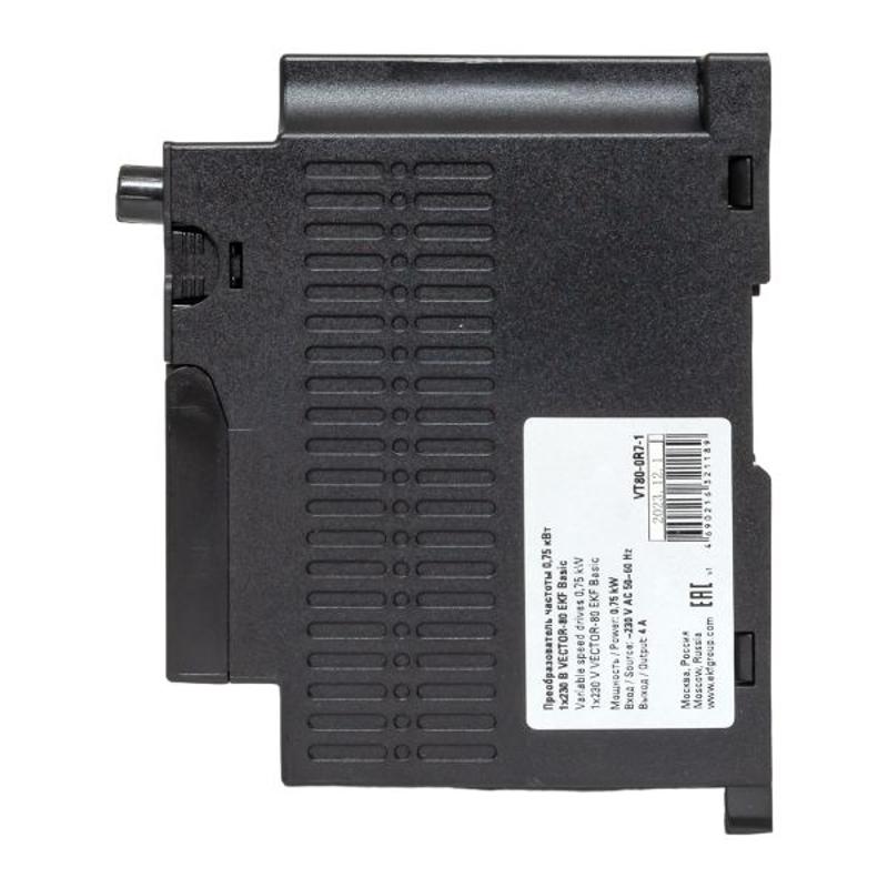 Преобразователь частоты 0,75 кВт 1х230В VECTOR-80 EKF Basic | VT80-0R7-1 | EKF — миниатюра 23
