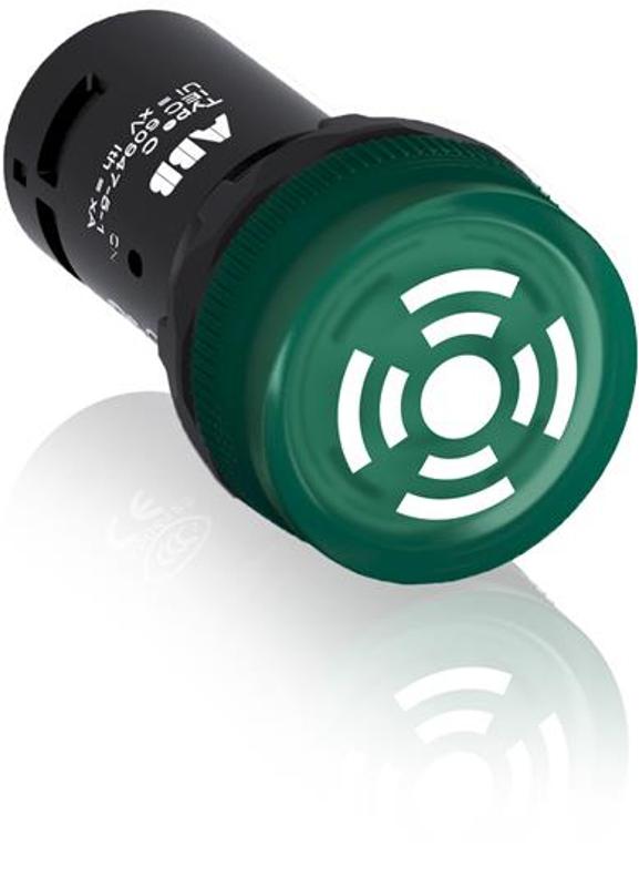 Зуммер CB1-602G с непрерывным сигналом, с подсветкой, зеленый, 110-130 В DC|1SFA619600R6022| ABB — ABB