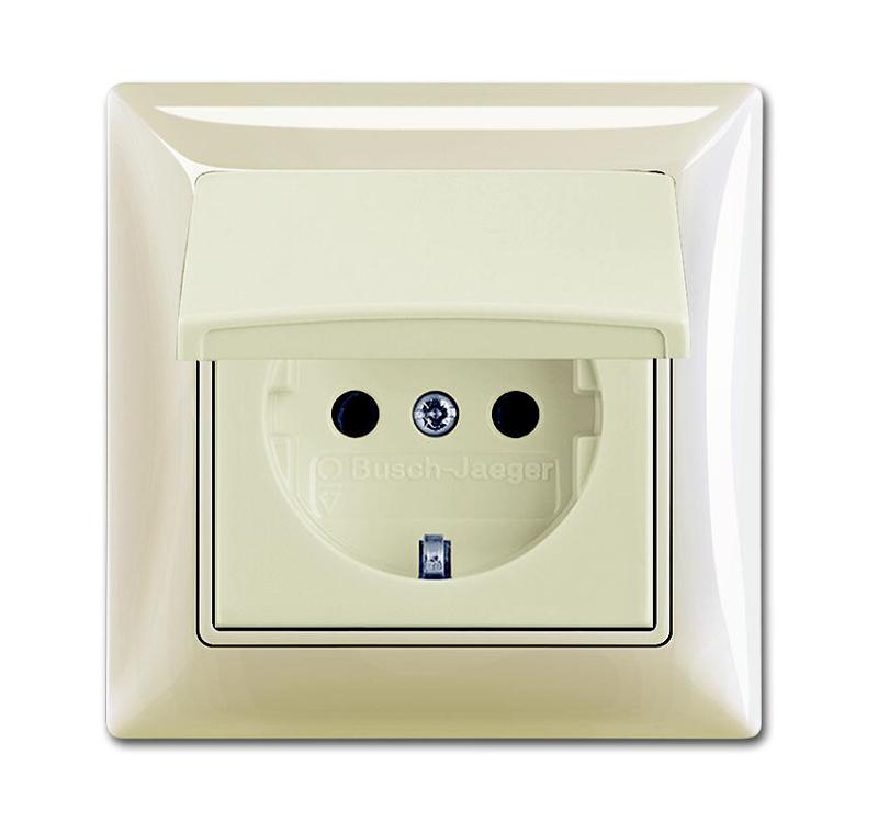ABB Basic 55 Сл. кость Розетка с/з 16А 250В, IP44, в сборе | 2018-0-1504  | 2CKA002018A1504 | ABB — ABB