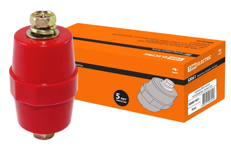 Изолятор SM61 силовой Н61хD50хМ10мм с болтом | SQ0807-0051 | TDM — TDM ELECTRIC