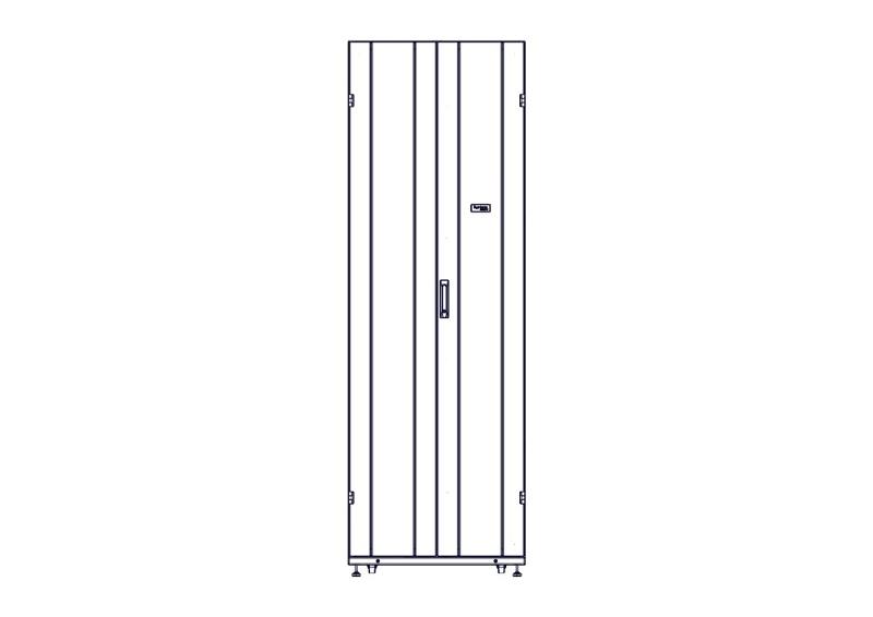 Шкаф Systeme Electric, серия Uniprom, 48U-750/1200, боковые панели 4шт, черный | UR3357 | SE — миниатюра 7