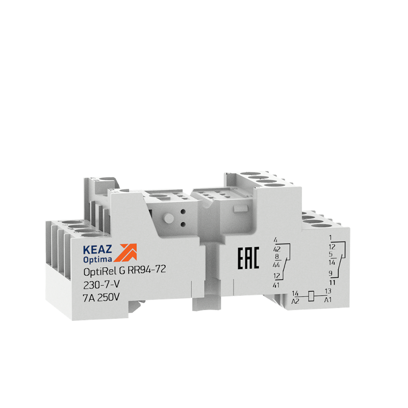 Розетка для реле OptiRel G RR94-74-230-7-V | 281171 | КЭАЗ — КЭАЗ (Курский электроаппаратный завод)