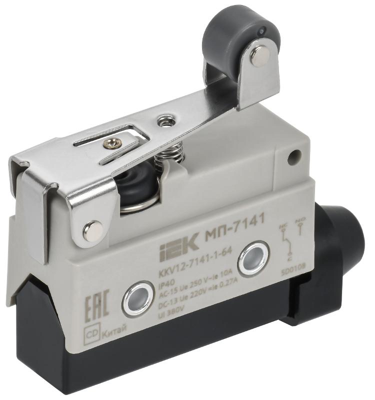 Микровыключатель концевой МП-7141 укор. рычаг с рол. IP40 | KKV12-7141-1-64 | IEK — IEK (ИЭК)
