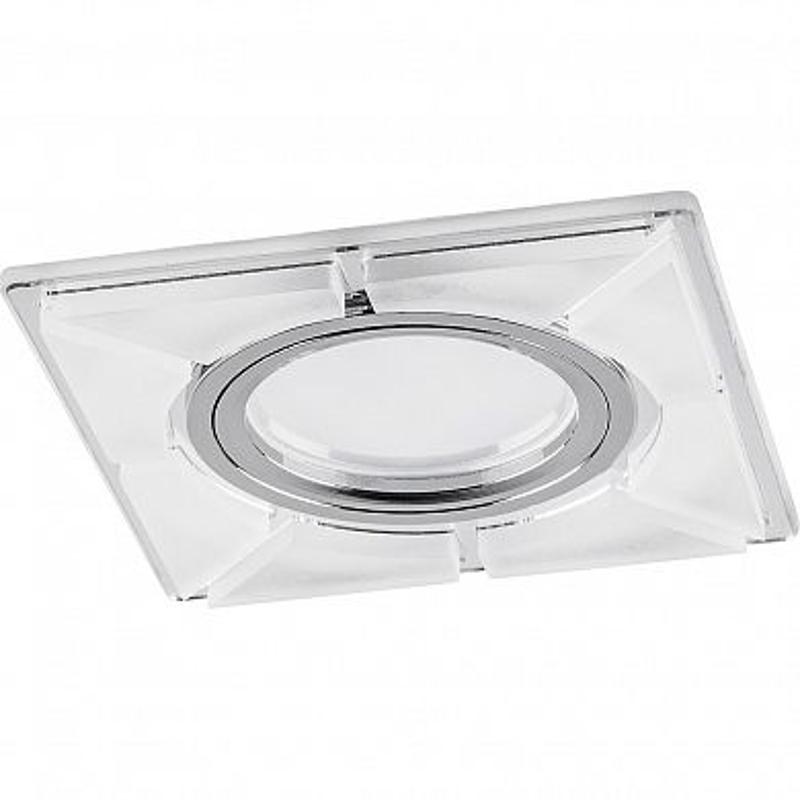 Светильник встраиваемый с LED подсветкой CD994 потолочный MR16 G5.3 белый матовый, хром | 40508 | Feron — Feron