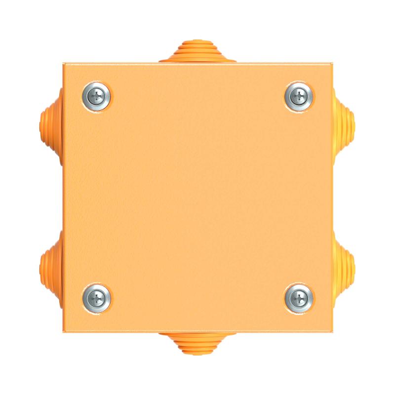 Коробка распределительная стальная FS огн.,IP55,150х150х80мм,6р,450V,32A,10мм.кв, нерж.контакт с кабельными вводами и клеммниками | FSK31610 | DKC — миниатюра 4
