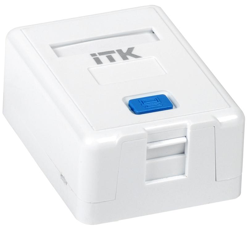 Корпус настенной розетки для 1 мод. Keystone Jack | CS2-012 | ITK — ITK