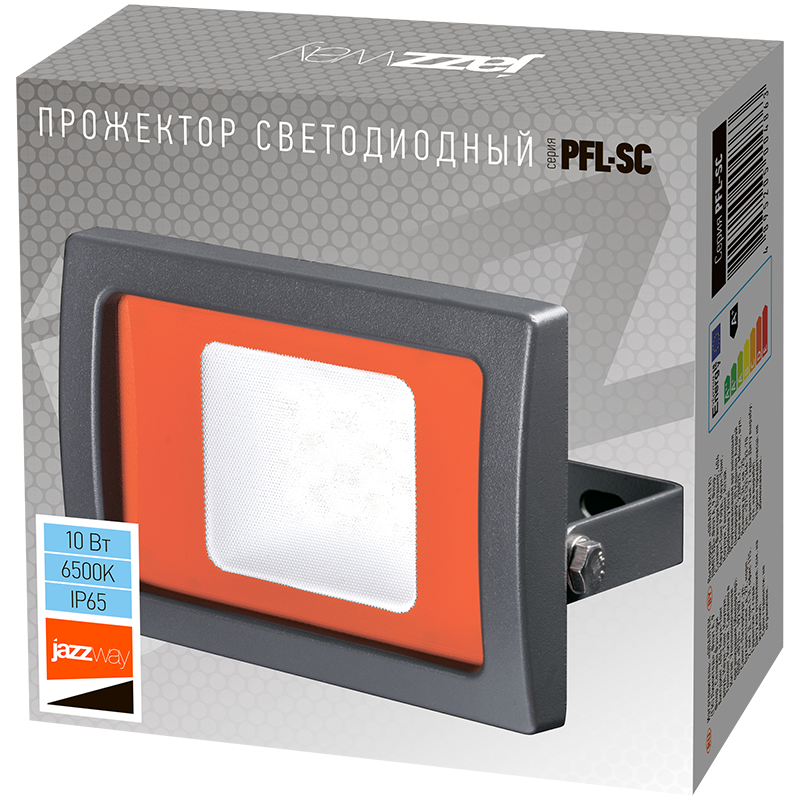 Прожектор светодиодный СДО PFL-SC 10Вт 6500К IP65 матовое стекло | 5004863 | Jazzway — миниатюра 2