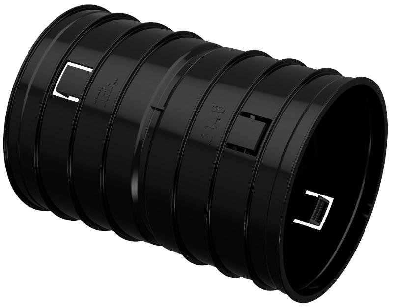 ELASTA Муфта соединительная для двустенной трубы d=140мм | CTA12D-M140-K02-R | IEK — IEK (ИЭК)