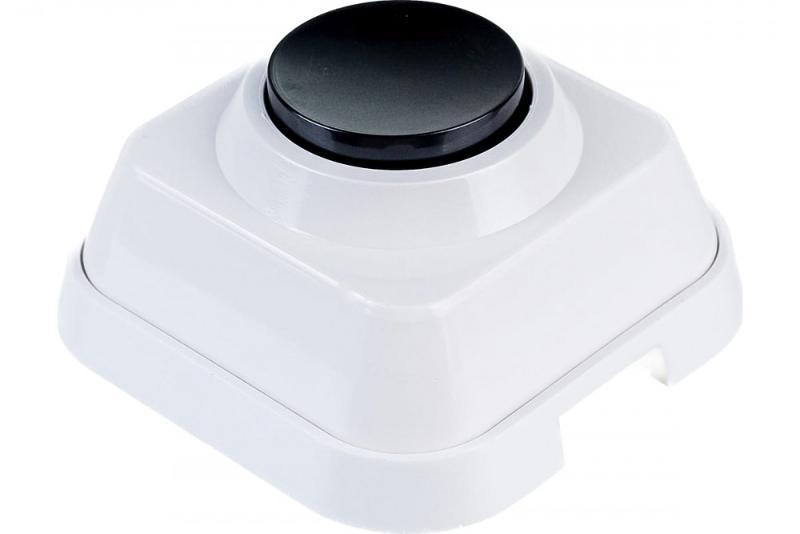 Выключатель кнопочный О/У для электрических звонков, 250B/0.4A | A1-04-011 | SE — Systeme Electric