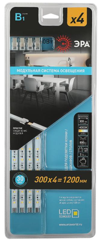 Светильник светодиодный модульная подсветка ЛПБ LM-B1 4х2,5Вт 4000К IP20 | C0043308 | ЭРА — ЭРА (Энергия света)