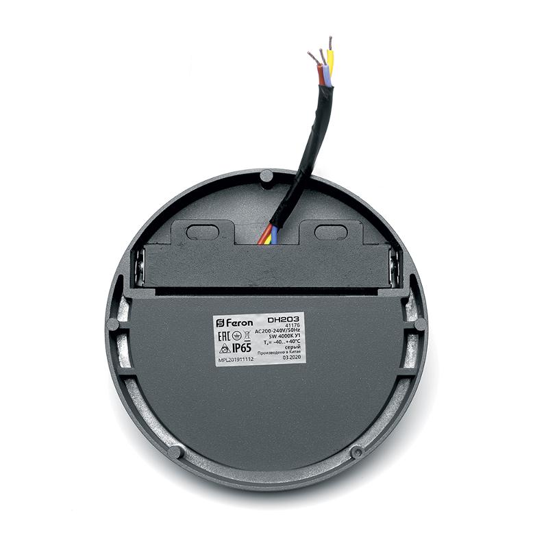 Светильник-подсветка светодиодный встраиваемый DH203 5W 4000K, IP65, серый | 41176 | Feron — миниатюра 6