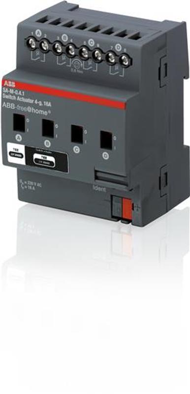 SA-M-0.4.1 Активатор релейный free@home, 4-канальный, 16А|2CDG510006R0011| ABB — ABB