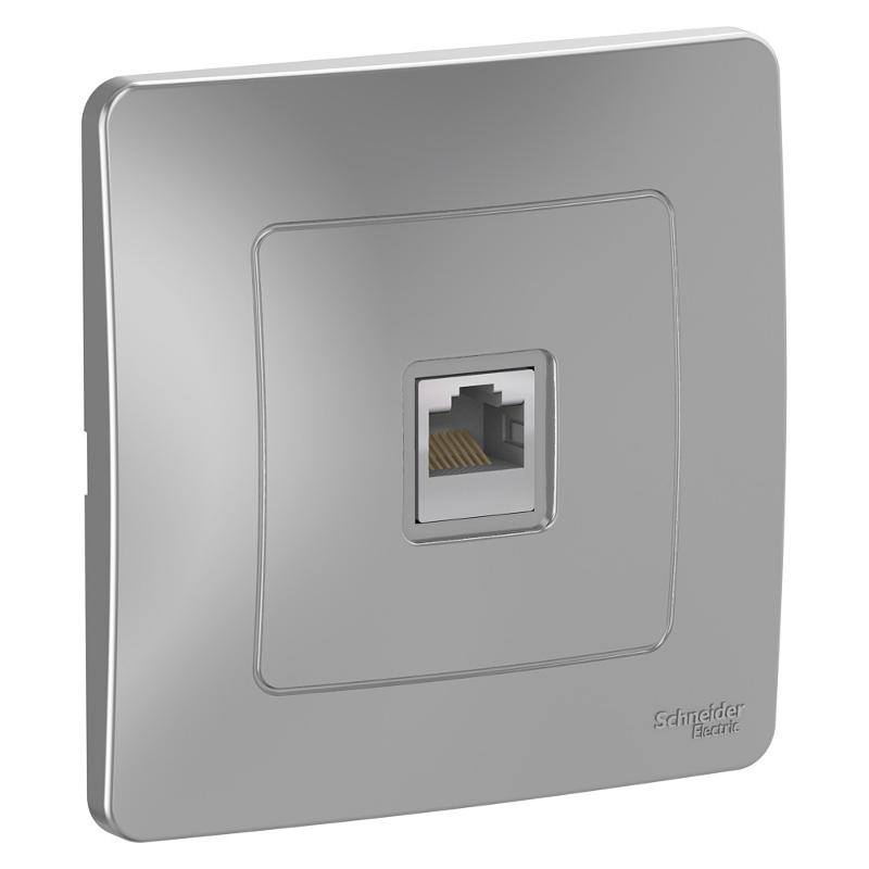 Blanca Алюминий С/У Розетка компьютерная RJ45 | BLNIS045003 | SE — Systeme Electric