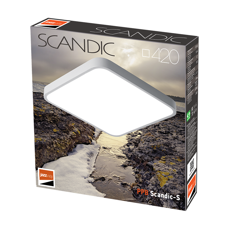 Светильник светодиодный бытовой PPB Sсandic-S 54w 4000K GR IP20 420*430*50 | .5037274 | JAZZWAY — миниатюра 6