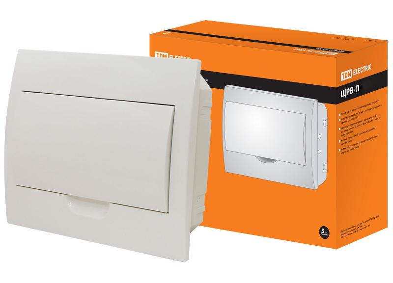 Бокс пластиковый встраиваемый ЩРВ-П-6 модулей (б) IP40 | SQ0904-0002 | TDM — TDM ELECTRIC