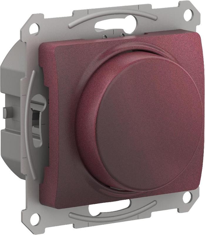 Glossa Баклажановый Светорегулятор (диммер) повор-нажим, LED, RC, 315Вт, механизм | GSL001130 | SE — Systeme Electric