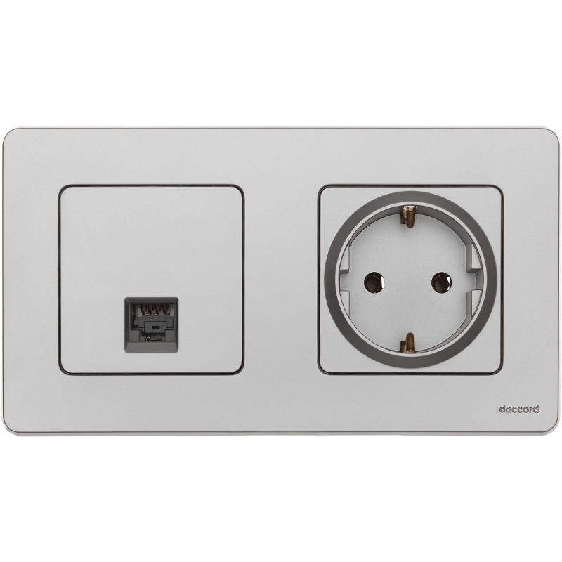 Inspiria Алюминий Розетка компьютерная RJ45 С/У категория 5e UTP | 673827 | Legrand; замена на арт. ИЭК 6738271 — Legrand
