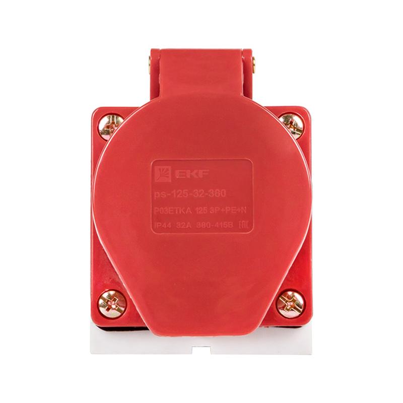 Розетка стационарная наружная 125 3Р+РЕ+N 32А 380В IP44 EKF PROxima | ps-125-32-380 | EKF — миниатюра 5