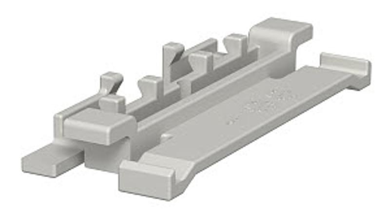 Фиксатор крышки кабельного канала WDK h=90 мм (ПВХ,светло-серый) (2370 90) | 6023509 | OBO Bettermann — миниатюра 2