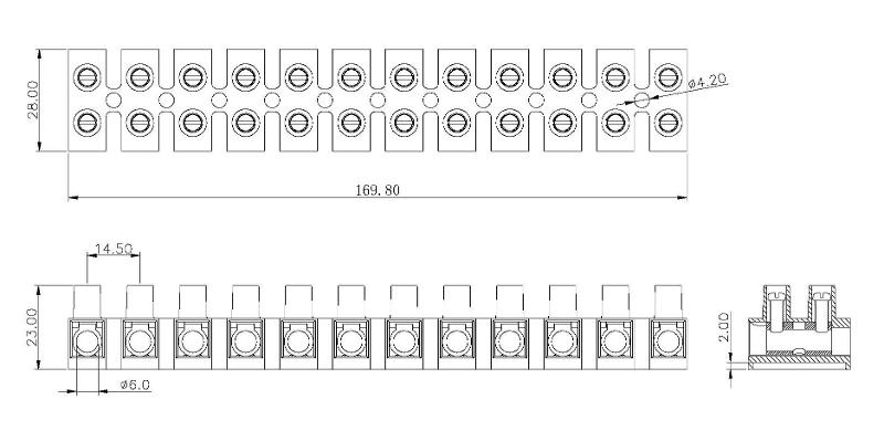 Клемма винтовая белая 16,0 мм² | 2056550 | OBO Bettermann — миниатюра 3
