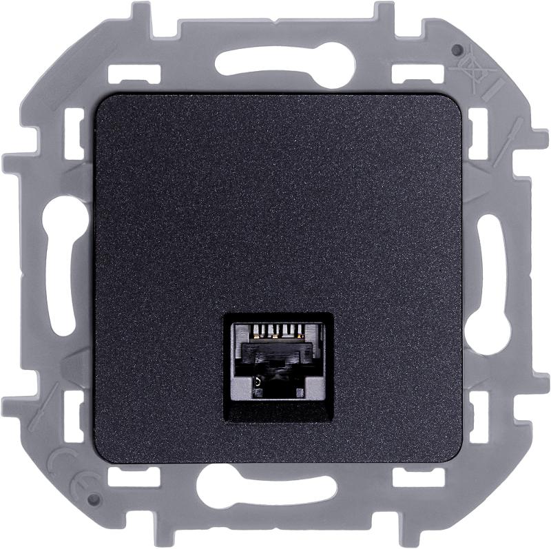 Inspiria Антрацит розетка компьютерная RJ45 С/У категория 6 UTP — миниатюра 10