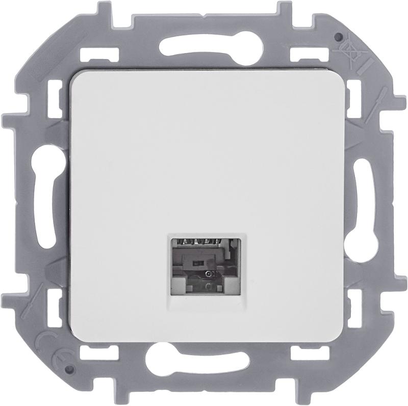 Розетка компьютерная RJ45 категория 6 UTP - Legrand Inspiria - белый — миниатюра 5
