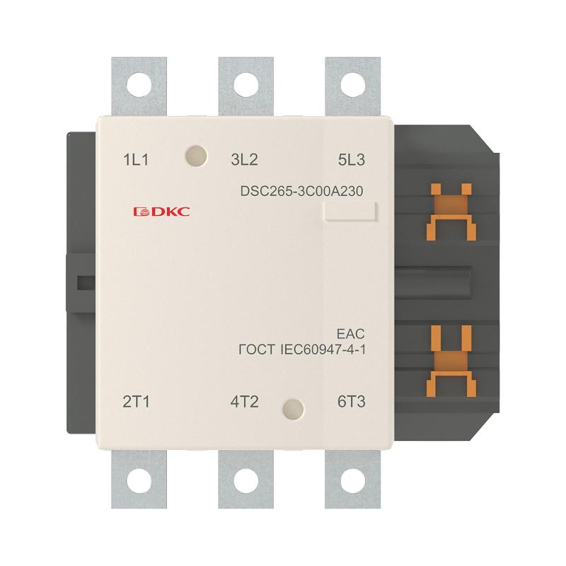 Магнитный контактор DSC265-3C00A230 265А 130кВт (AC3)  кат 220В AC | DSC265-3C00A230 | DKC — миниатюра 2