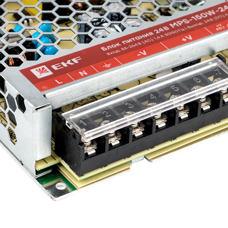 Блок питания 24В MPS-150W-24  Proxima | mps-150w-24 | EKF — миниатюра 7