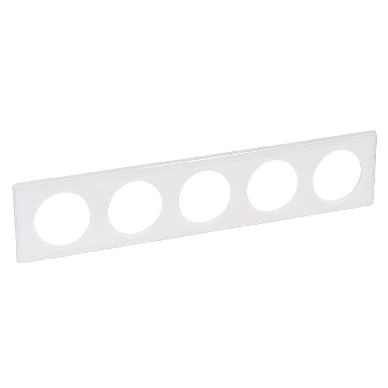 Celiane Белый глянец Рамка 5-я (2+2+2+2+2 мод) | 066630 | Legrand — Legrand