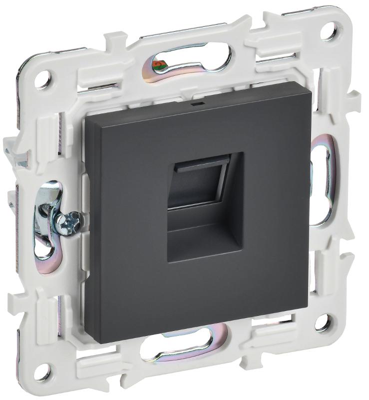 SKANDY Розетка компьютерная RJ45 кат.5E SK-K01T титан | SK-K10-1-K48 | IEK — IEK (ИЭК)