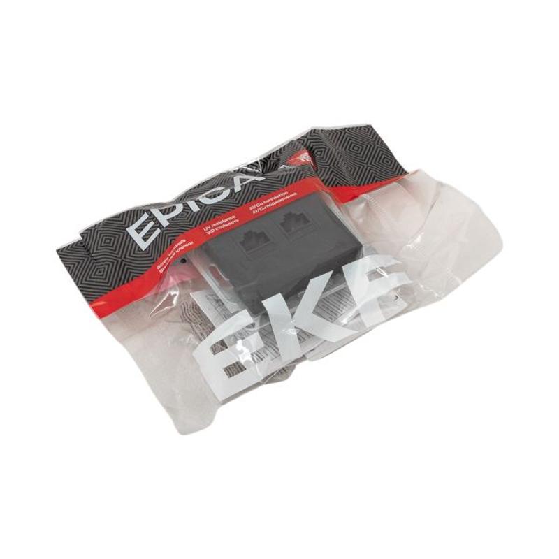 Механизм розетки RJ45 - 2шт, (cat5), чёрный Эпика EKF | UP1-SOB-2RJ45-5 | EKF — миниатюра 11